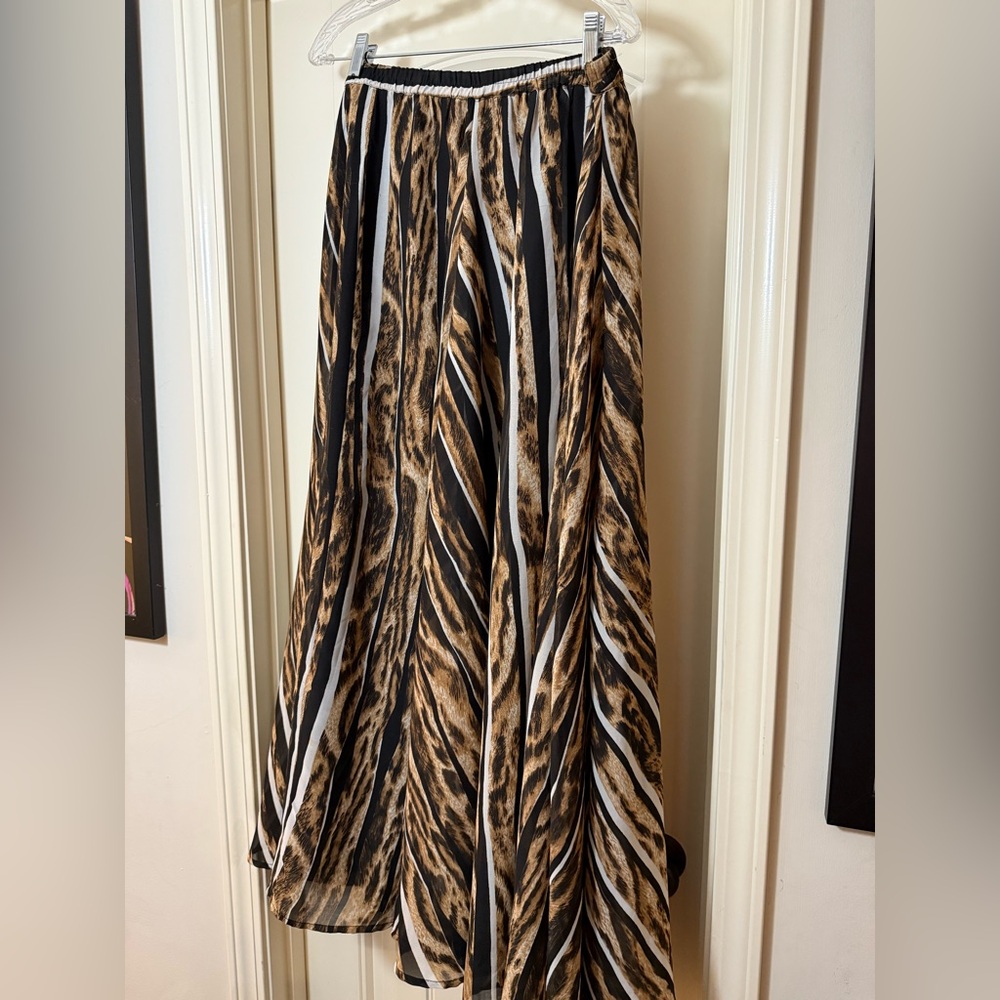 Flint & Moss New York Animal Print Maxi Skirt- 16 / Xl